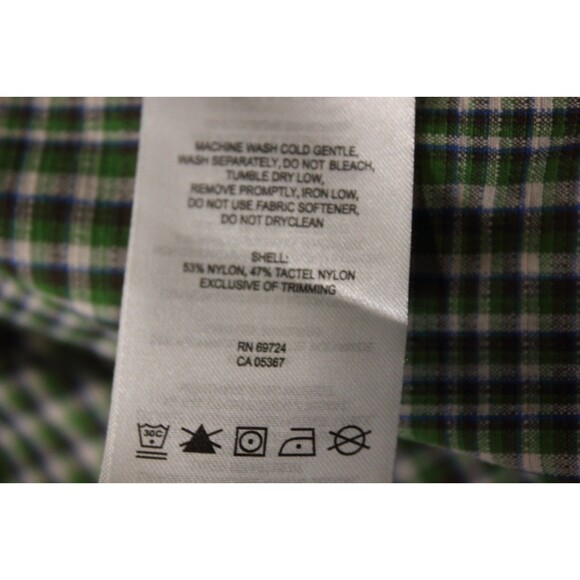 Columbia Shirt Mens Green Plaid Omni-Shade Sun Protection Vented Hiking Sz S - Picture 10 of 10